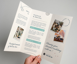 Economy C-fold leaflets