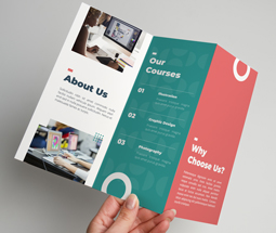 Economy Z-fold leaflets