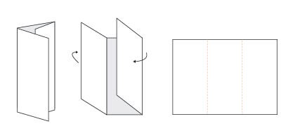 c fold leaflet example
