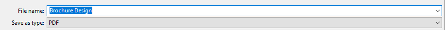 save your design as a pdf